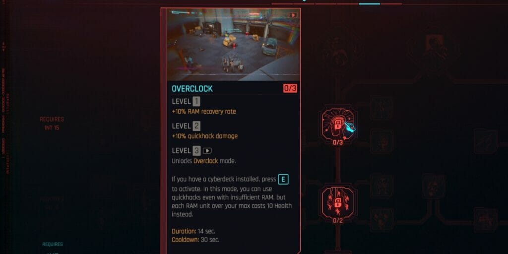 Overclock in Cyberpunk 2077