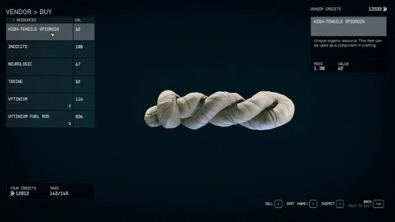  High-Tensile Spidroin in Starfield