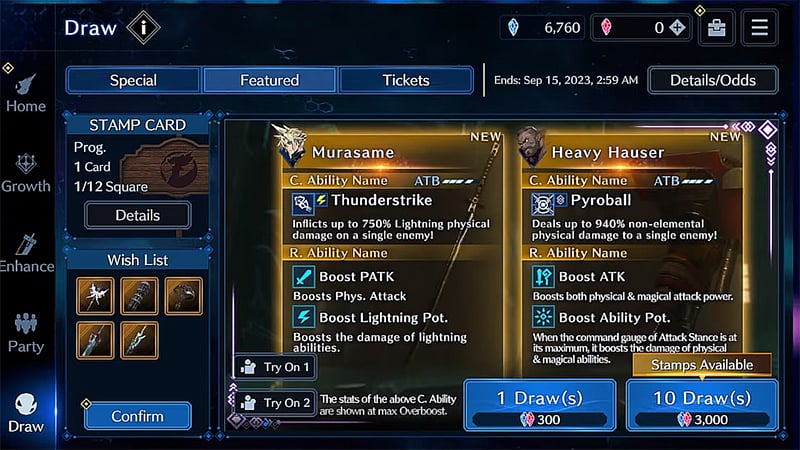 How To Get Weapons in FF7 Ever Crisis