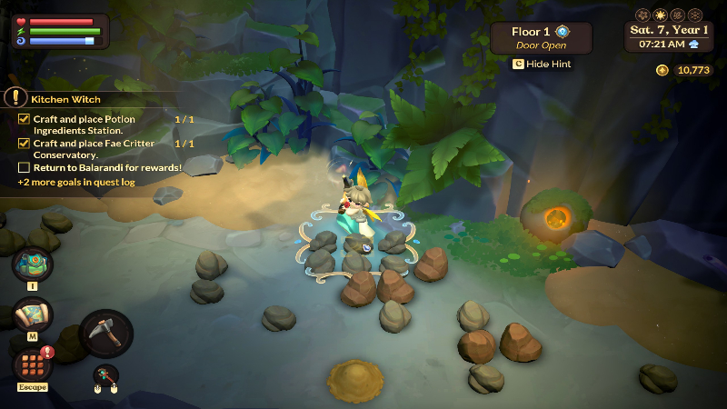 Iron Pickaxe magical ability Fae Farm