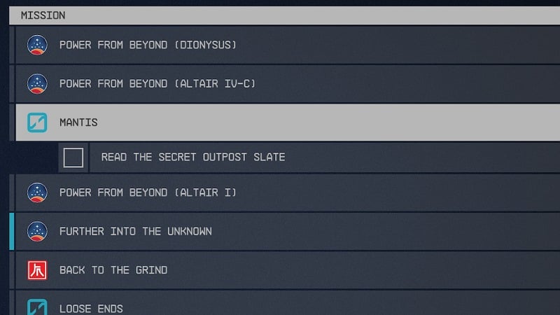 Mantis Mission Starfield