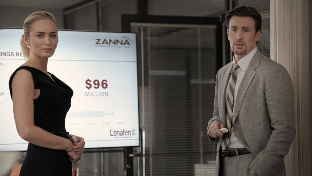 Pain Hustlers Teaser: Emily Blunt and Chris Evans Tangled in a Pharmaceutical Scheme Pain Hustlers teaser Emily Blunt Chris Evans