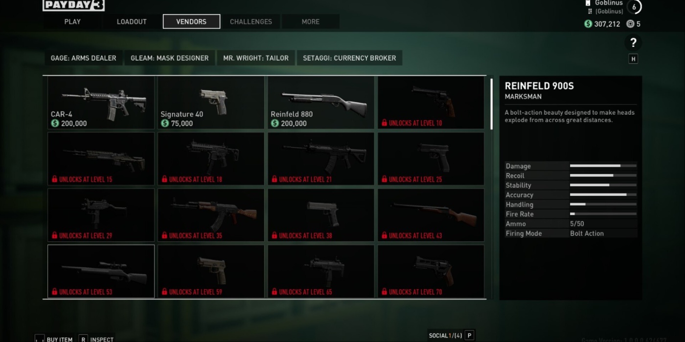 Payady 3 Weapon Vendor