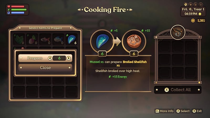 Preparing Food in Fae Farm