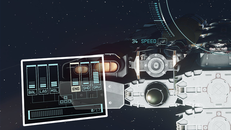 Spaceship Power Allocation System in Starfield