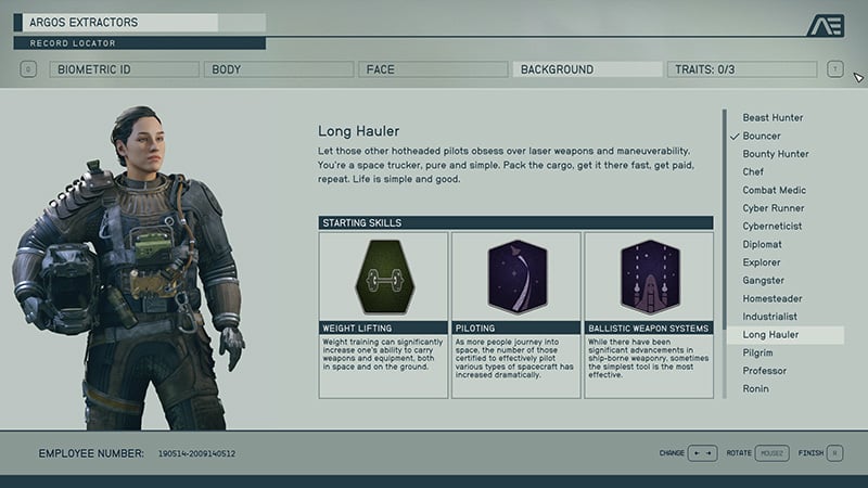 Starfield All Background IDs