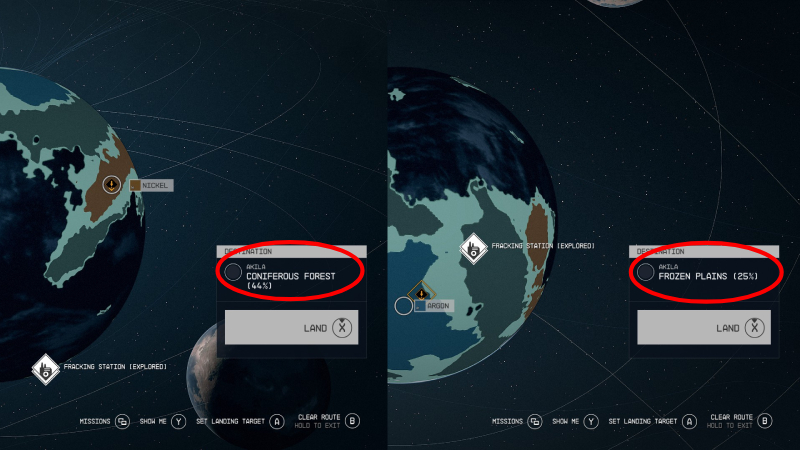 Starfield Surveying Planets Guide Biomes