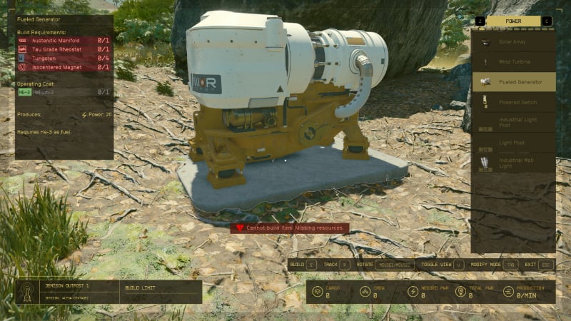 Base building in Starfield