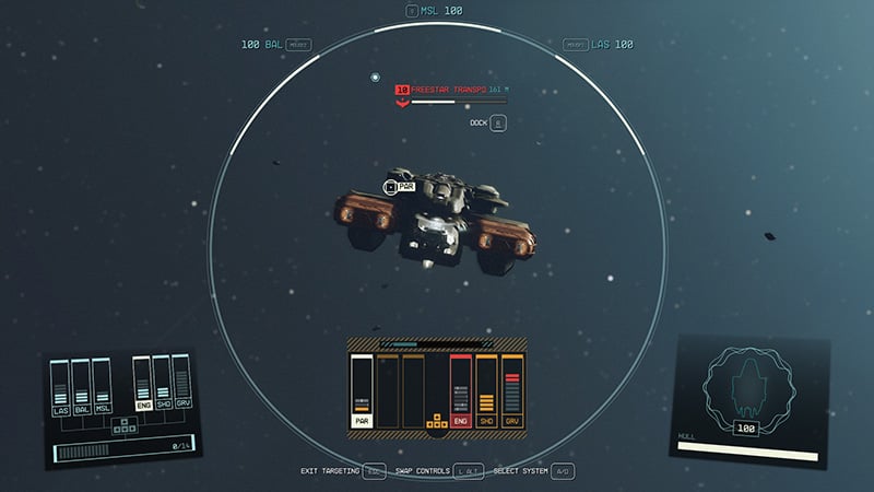 Starfield Fighting Ship Image