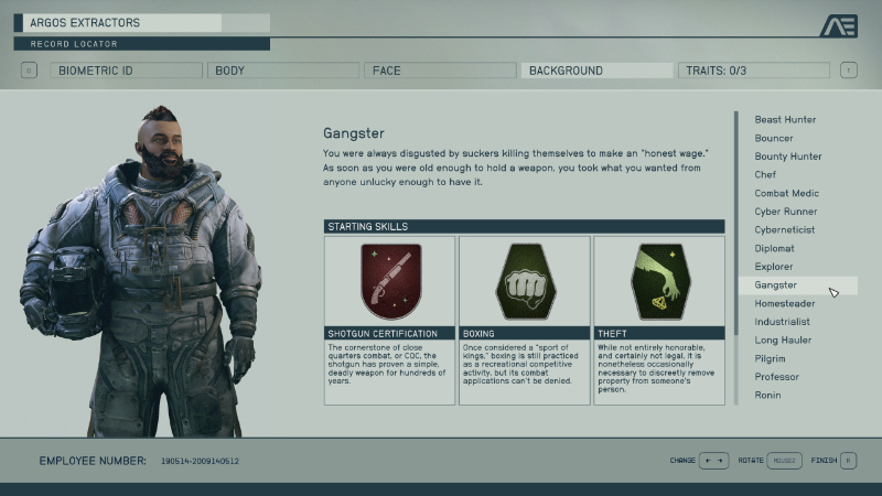 The Gangster Background from Starfield