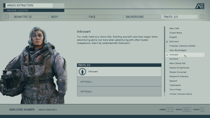 The Introvert Trait in Bethesda's sci-fi epic