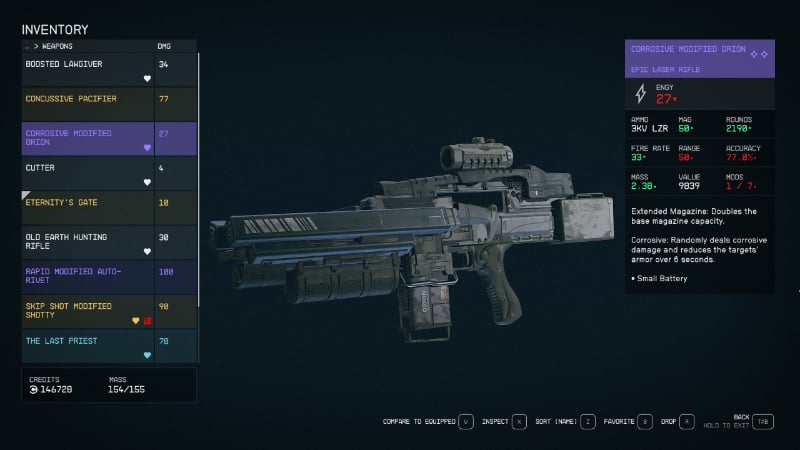 The Orion in Bethesda's new sci-fi RPG