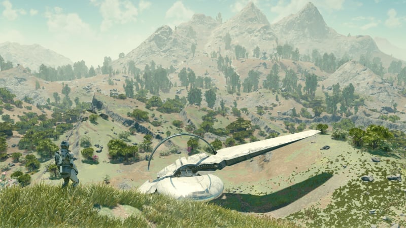 A procedurally generated territory in Starfield