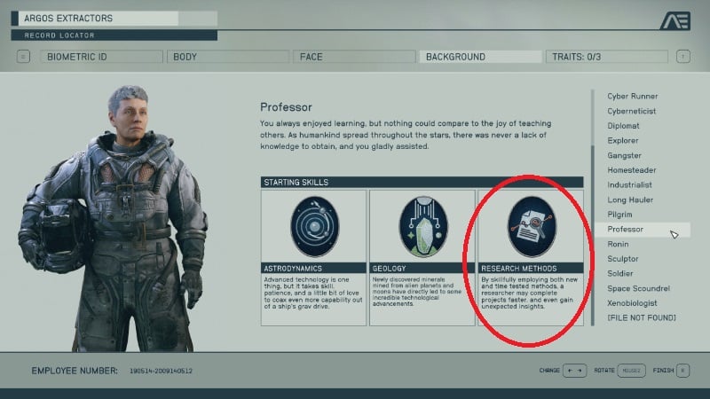 The Professor from Bethesda's new sci-fi RPG