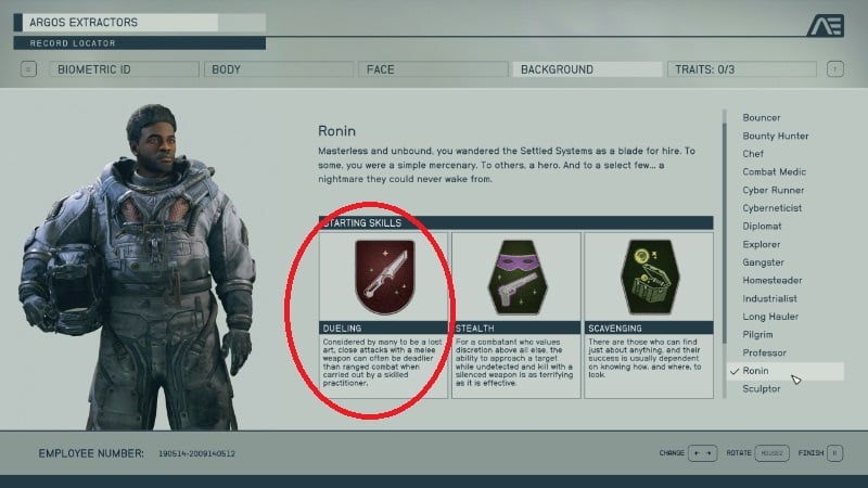 The Ronin in Bethesda's new sci-fi epic