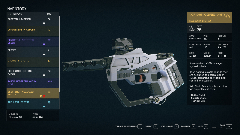 The Shotty from Bethesda's new sci-fi RPG