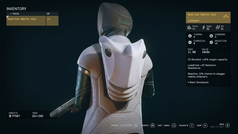 starfield legendary Boost Pack