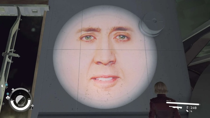 Starfield hilarious flashlight mods Nicolas Cage