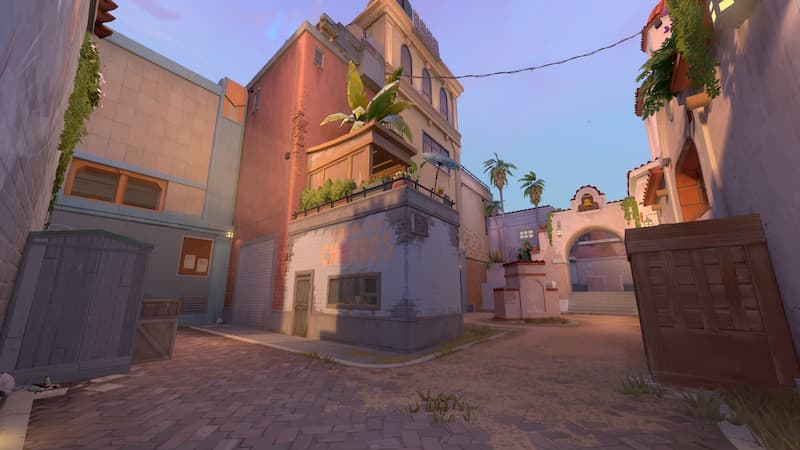 Valorant Sunset map mid