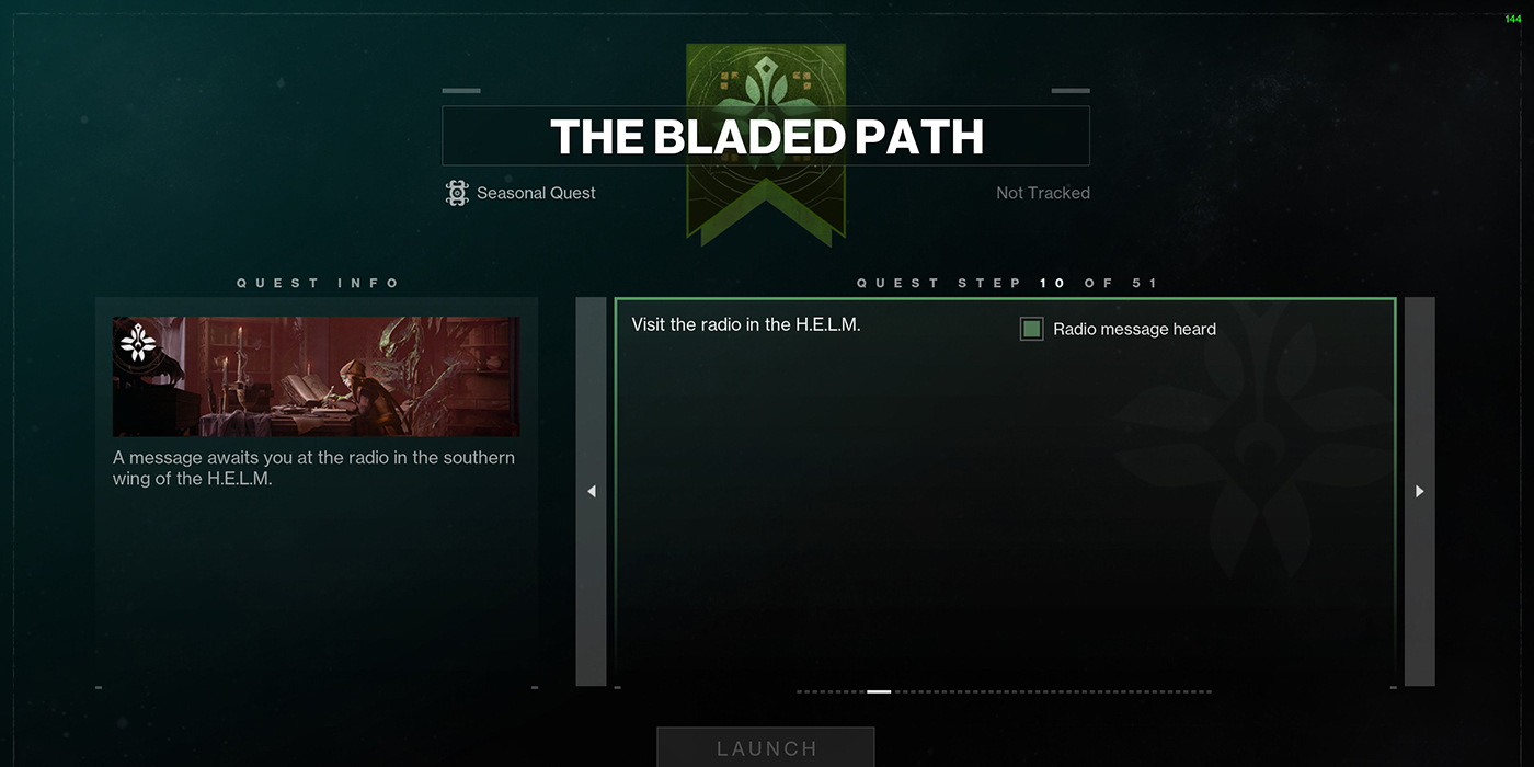 Season of the Witch Quest The Bladed Path Step Ten
