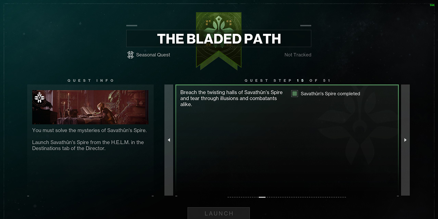 Season of the Witch Quest The Bladed Path Step 15