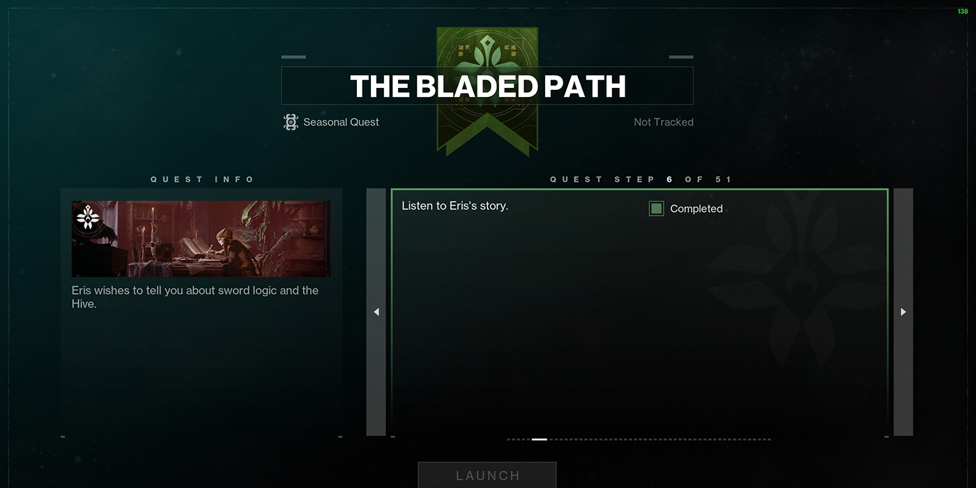 Season of the Witch Quest The Bladed Path Step Six