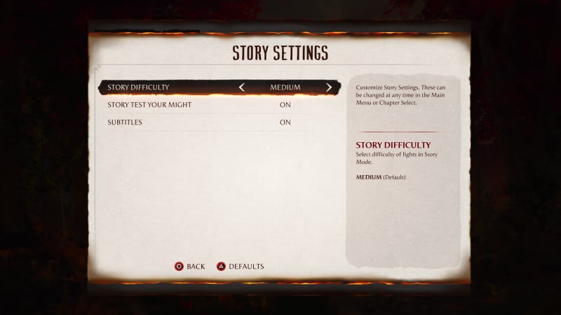 Story Settings