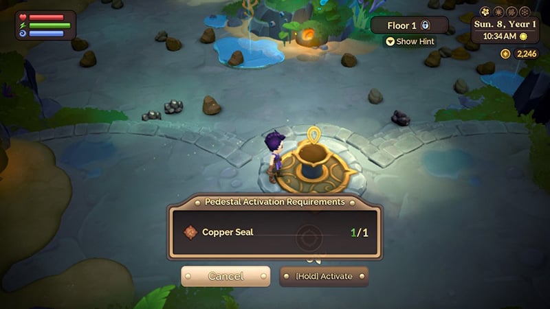 Using Dungeon Seals in Fae Farm