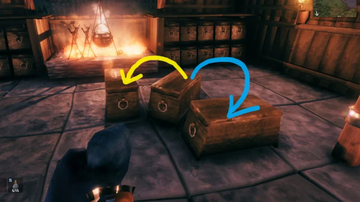 Arrows showing connections between boxes using Smarter Containers