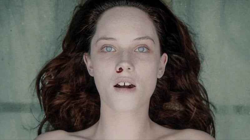 A shot from the supernatural horror film The Autopsy of Jane Doe