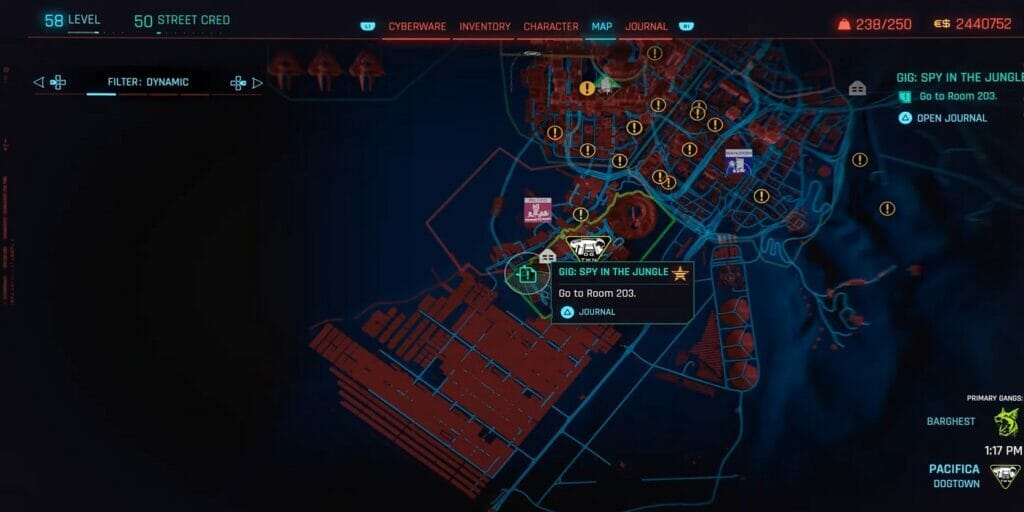 Spy in the Jungle Gig Location in Phantom Liberty