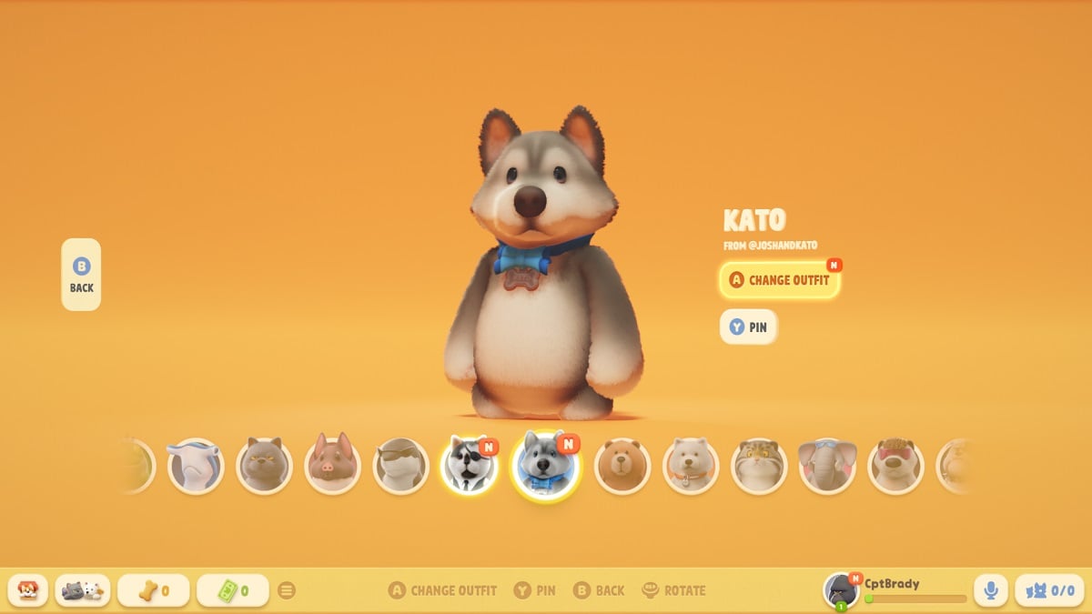 how to equip cosmetic skins in party animals