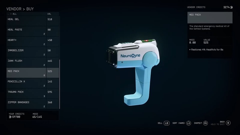 How To Get Med Packs in Starfield