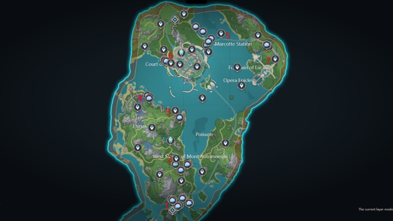 romaritime flower genshin surface map