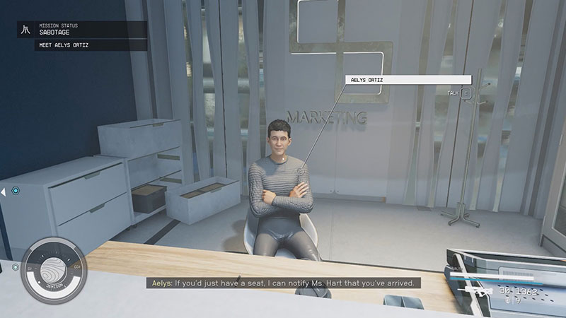 The Front Desk Approach for Starfield "Sabotage" Ryujin Industries Faction Mission