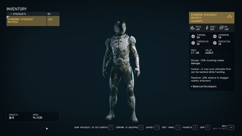 Starborn Armor in Starfield