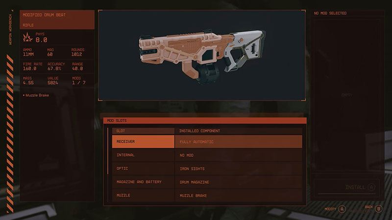 All Weapon Mod/Attachment IDs in Starfield