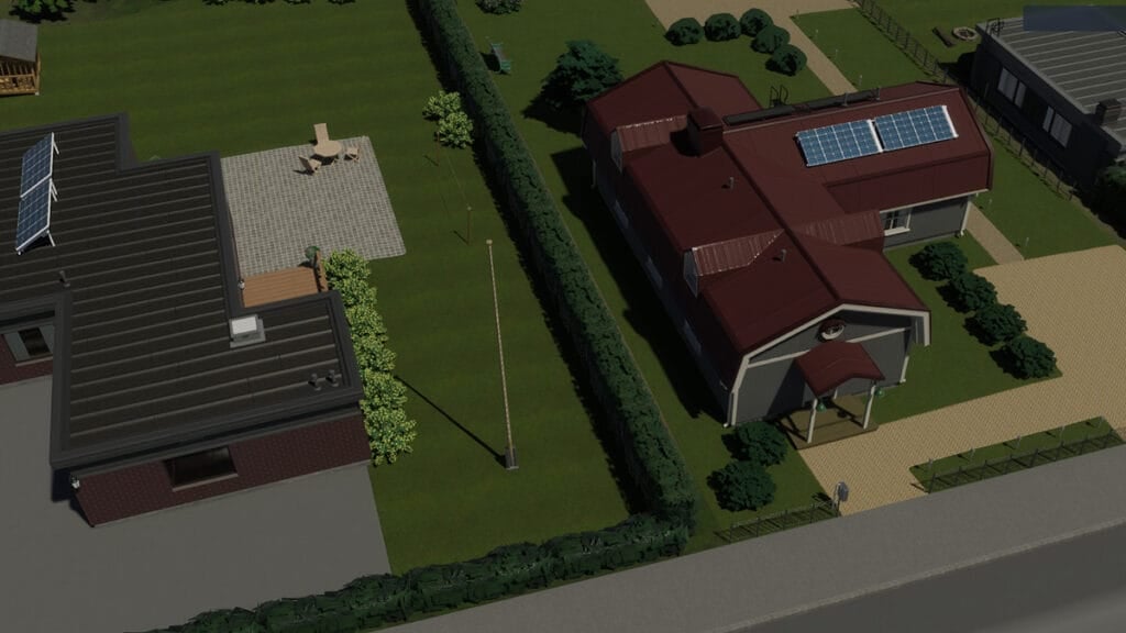 Does Cities: Skylines 2 Have Cheats and Console Commands? Answered Row of houses in Cities Skylines 2.