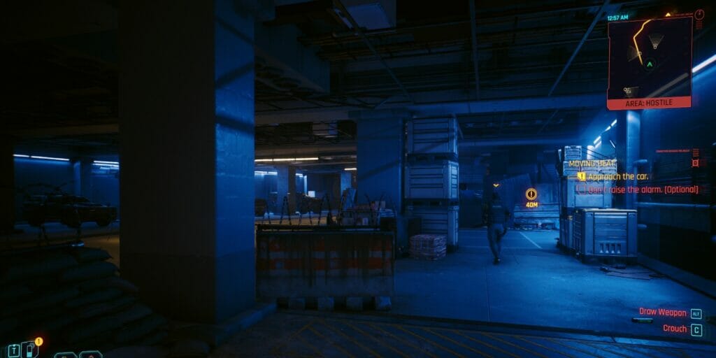 A guard with his backt turned in Phantom Liberty