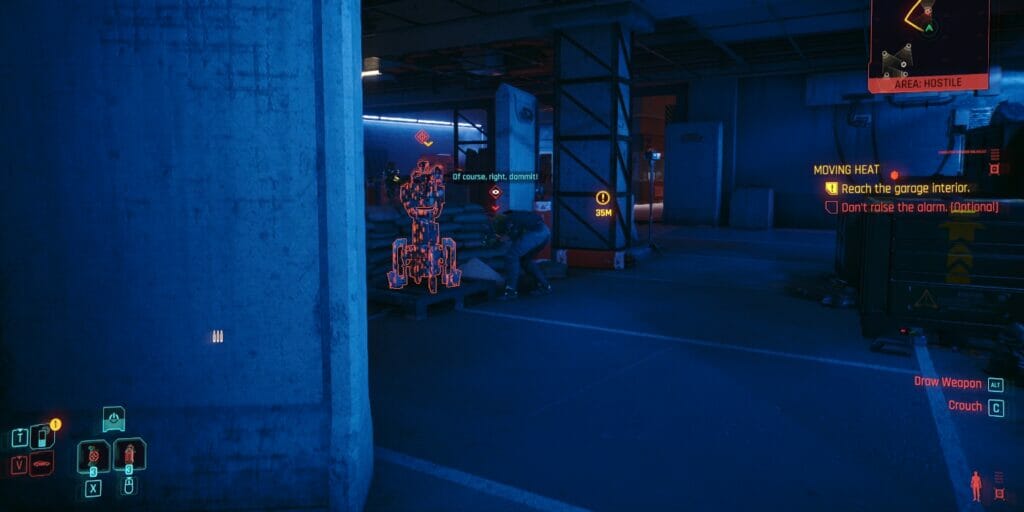 A turret in Phantom Liberty