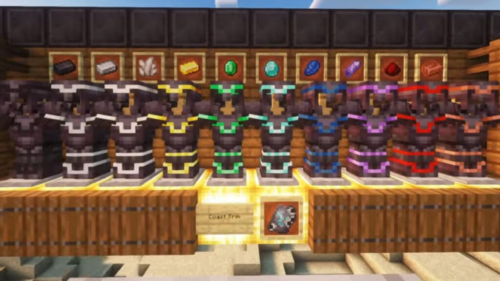 How To Get a Netherite Upgrade in Minecraft A showcase of armor trims in Minecraft