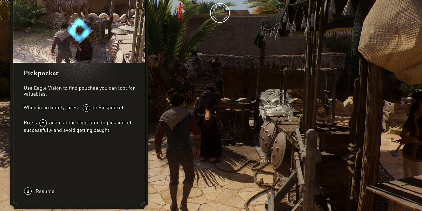 Pickpocketing in Assassin's Creed Mirage