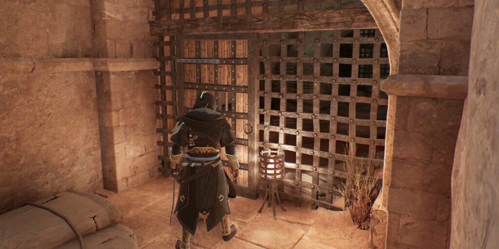 You need to unbar the door leading into the chamber with the chest.