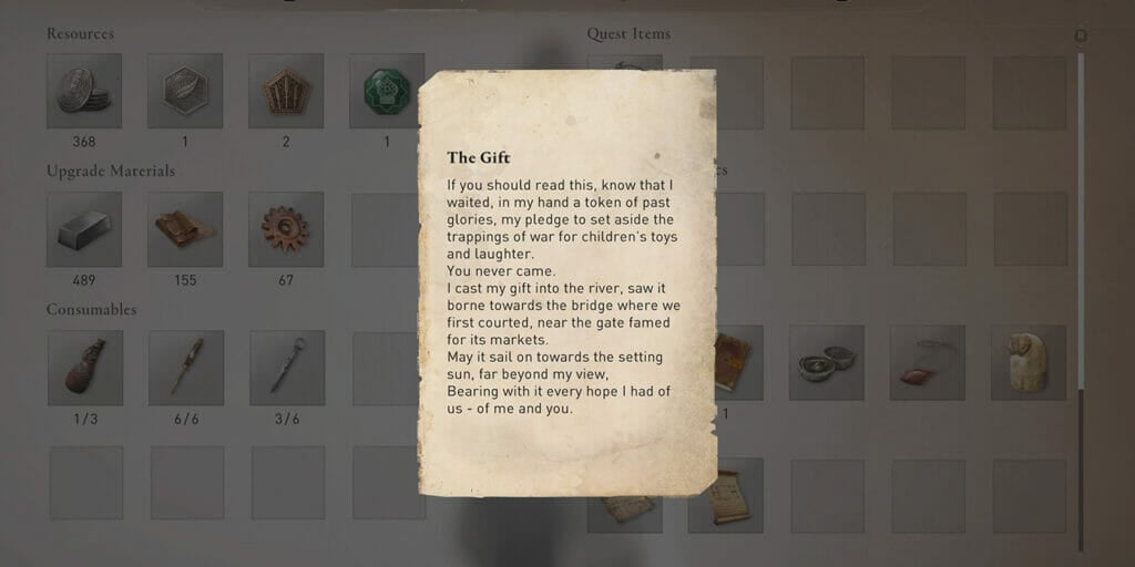 How to solve the riddle left in "The Gift" enigma