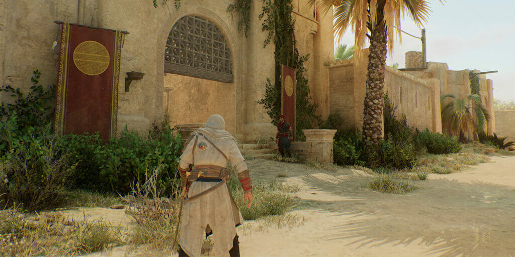 Enter the Monastery of the Virgins on its western side.