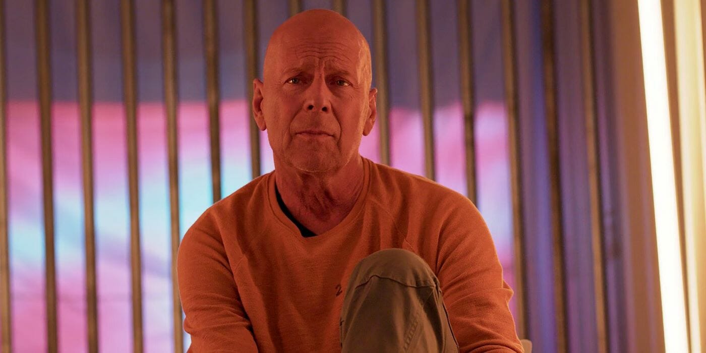 A shot of Bruce Willis from the movie Apex on Amazon Prime Video