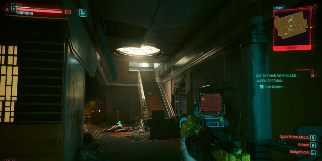 Entering the Building