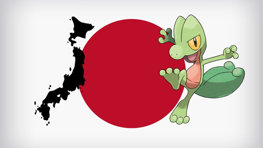 Pokemon Map Shows Where Nearly Every Region is Found in Japan japan flag and treecko