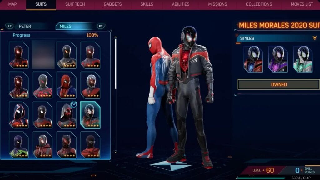 Miles Morales 2020 Suit