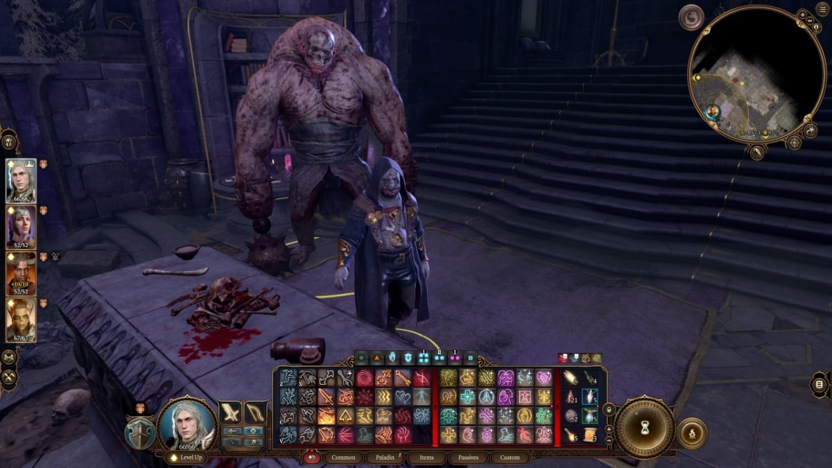 Balthazar in Baldur's Gate 3 in his office